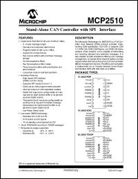 MCP2510-I-P Datasheet