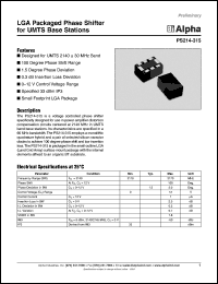PS214-315 Datasheet