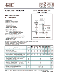AKBL410 Datasheet