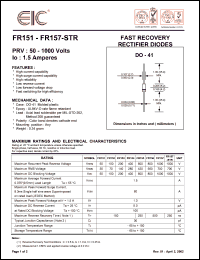 FR157-STR Datasheet