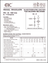 FR157G-STR Datasheet
