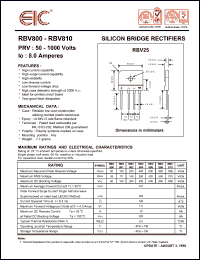 RBV802 Datasheet