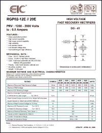 RGP02-16E Datasheet