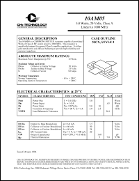 10AM05 Datasheet