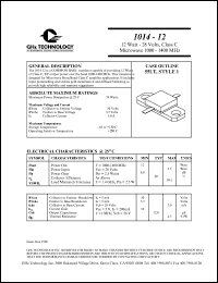 1014-12 Datasheet