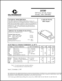 10500 Datasheet