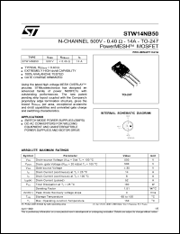 STW14NC50 Datasheet