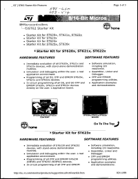 ST6240-KIT-UK Datasheet