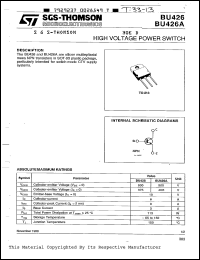 BU426A Datasheet