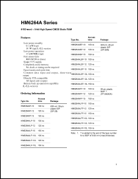 HM6264ALSP-10 Datasheet