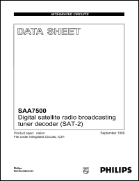 SAA7500 Datasheet