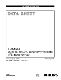 TDA1543 Datasheet