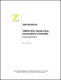 Z80C3008PSC Datasheet