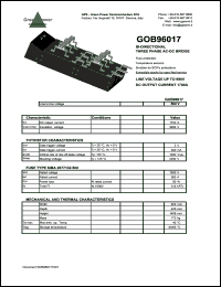 GOB96017 Datasheet