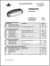 GPDR3257 Datasheet
