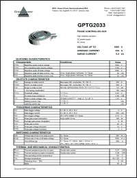GPTG2033 Datasheet