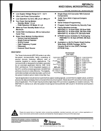 MSP-EVK430X110 Datasheet