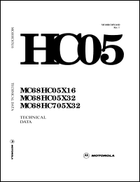 MC68HC705X32FU Datasheet