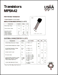 MPSA42 Datasheet