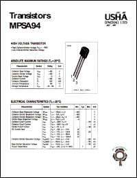 MPSA94 Datasheet
