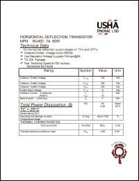 BU407 Datasheet