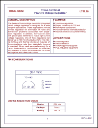 L78L18 Datasheet
