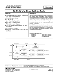 CS4340-BS Datasheet