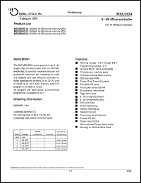 MSU2954C16 Datasheet
