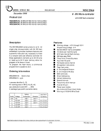 MSU2964C25 Datasheet