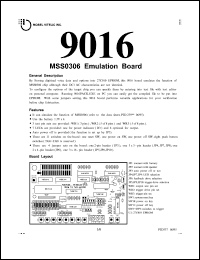 MSM9016 Datasheet