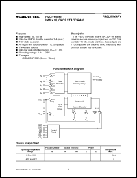 V62C1164096LL-85B Datasheet