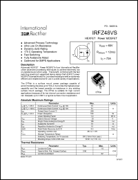 IRFZ48VS Datasheet