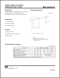 MSL-824HG-G Datasheet