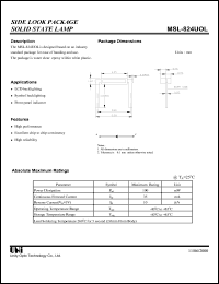 MSL-824UOL Datasheet