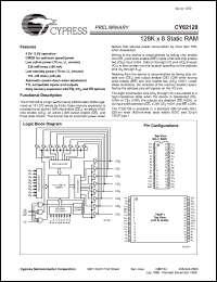 CY62128-70SC Datasheet