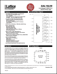 GAL16LV8C-10LJ Datasheet