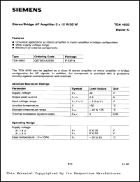 TDA4935 Datasheet