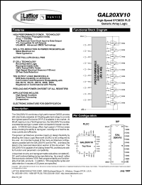 GAL20XV10B-10LJ Datasheet