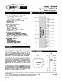 GAL18V10B-20LJ Datasheet