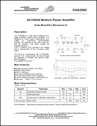 CHA3092-99F-00 Datasheet