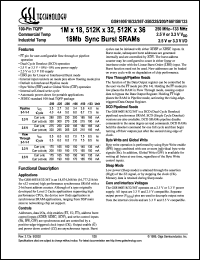 GS8160E18T-250 Datasheet