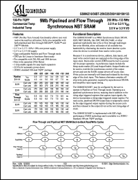 GS880Z36BT-150 Datasheet