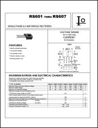 RS606 Datasheet