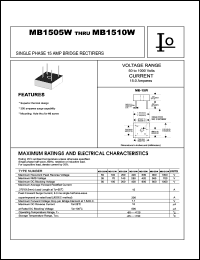 MB1510W Datasheet