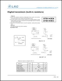 DTB143EK Datasheet