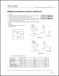 DTC114ECA Datasheet