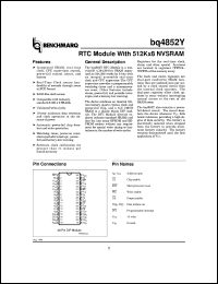 BQ4852YMC-85 Datasheet