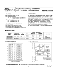 BS616LV2020DC Datasheet