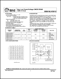 BS616LV2012TI Datasheet