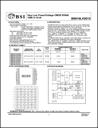 BS616LV2013TI Datasheet